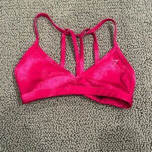 Gymshark Minimal Sports Bra- Pink-XS